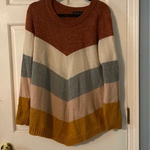 Striped angular sweater